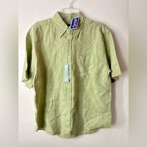 Mountain Lake Olive Button Down Shirt